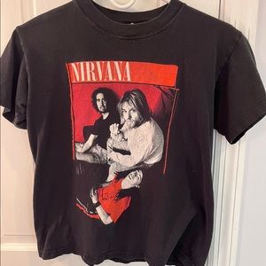 rare vintage nirvana band t